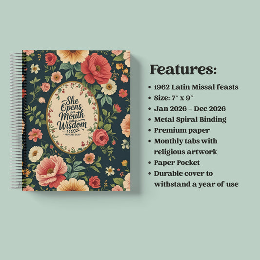 2026 Traditional Catholic Planner: Vertical Weekly Layout